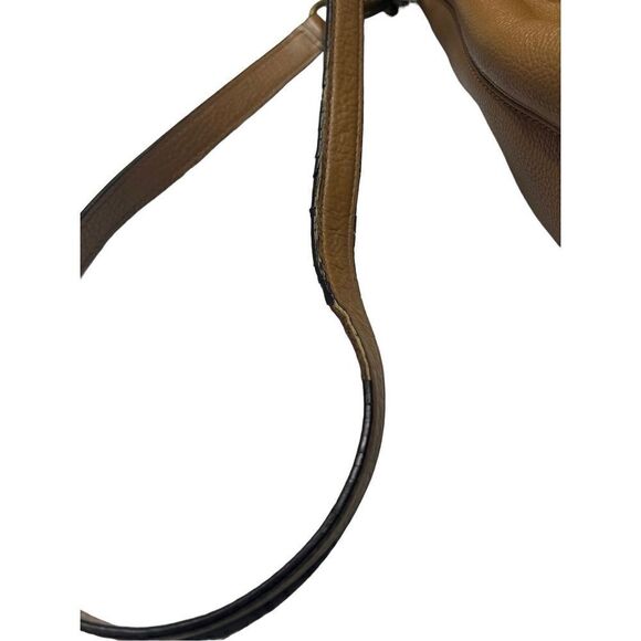 Coach Womens Casual Toggle  Closure Bucket Crossbody Bag Brown - Picture 10 of 12